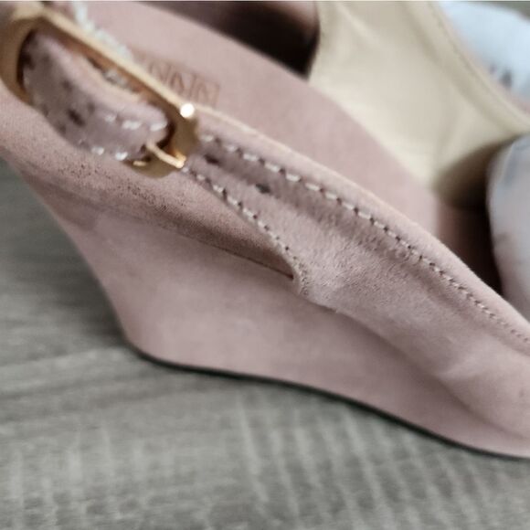 Women's SUEDE PLATFORM SANDALS IS PINK COLOR SIZE 7 . - Picture 6 of 6
